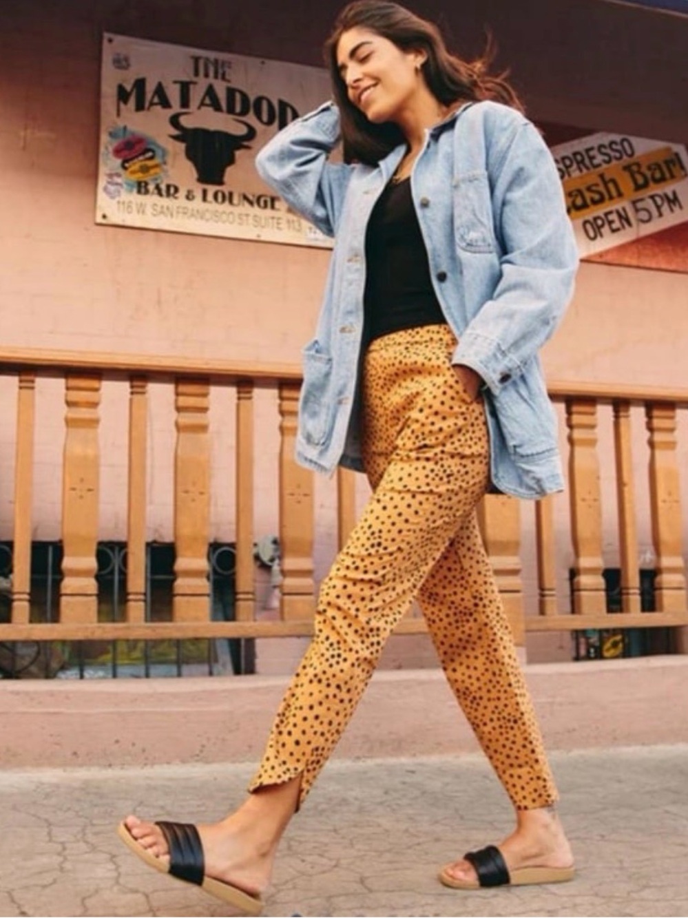 Marine Layer Allison Cheetah Print Pull-On Pants XS